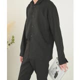 【ブラック】 | 【LASOA】長袖ベーシックカラーシャツ/L00028 | JULIA BOUTIQUE