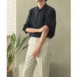 【ネイビー】 | 【LASOA】長袖ベーシックカラーシャツ/L00028 | JULIA BOUTIQUE