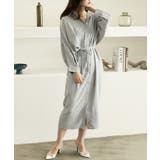 【ブルー】 | 【LASOA】ドルマンスリーブシャツワンピース/L00032 | JULIA BOUTIQUE
