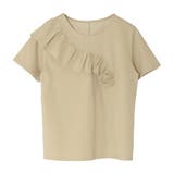 【ベージュ】 | フリルライントップス/L00046 | JULIA BOUTIQUE