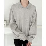 【グレー】 | 【LASOA】衿付きスウェットトップス/L00077 | JULIA BOUTIQUE