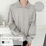 【LASOA】衿付きスウェットトップス/L00077 | JULIA BOUTIQUE | 詳細画像1