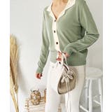 【LASOA】パイピングポロシャツニットカーディガントップス/L00078 | JULIA BOUTIQUE | 詳細画像17 