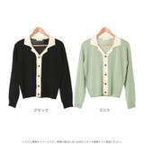 【LASOA】パイピングポロシャツニットカーディガントップス/L00078 | JULIA BOUTIQUE | 詳細画像2 