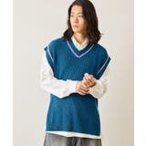 カラーステッチサイドスリットベスト | JUNRED | 詳細画像10
