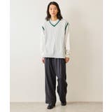 カラーステッチサイドスリットベスト | JUNRED | 詳細画像5