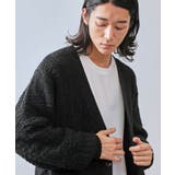 ブラック(01) | マルチジャガードカーディガン | JUNRED