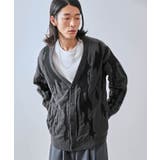 グレー(07) | マルチジャガードカーディガン | JUNRED