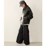 シンセティックレザーバイカーブルゾン | JUNRED | 詳細画像16