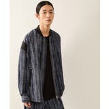 【セットアップ対応】ラビングストライプリブカラーブルゾン | JUNRED | 詳細画像9