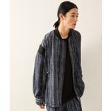 ブルーサブ | 【セットアップ対応】ラビングストライプリブカラーブルゾン | JUNRED