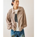 ベージュ系(29) | ラインドッツZIPブルゾン | JUNRED