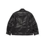 シンセティックレザーライダースブルゾン | JUNRED | 詳細画像15 