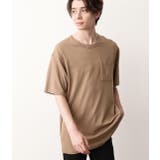 ブラウン(22) | 【快適なTシャツ】バックメッシュポンチクルーカットソー | JUNRed