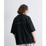 ブラック(01) | 2ポイントショートスリーブワイドTシャツ | JUNRED