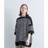 ブラック系(02) | 2ポイントショートスリーブワイドTシャツ | JUNRED