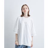 オフホワイト(15) | 2ポイントショートスリーブワイドTシャツ | JUNRED