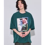 グリーン(30) | ブロックアートルーズTシャツ | JUNRed
