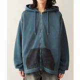 エアリーピグメントクルーフルジップパーカー | JUNRED | 詳細画像18