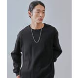 ブラック(01) | Fluffyカラークルーニット | JUNRED