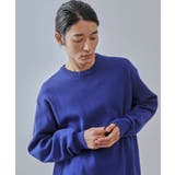 ブルー(44) | Fluffyカラークルーニット | JUNRED