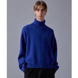 ブルー(44) | Fluffyショートタートルニット | JUNRED
