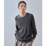 ブラック(01) | グランジクルーニット | JUNRED