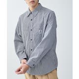 ブルー(44) | 【BENDAVIS別注】j.n.r.d/ストライプ&カモシャツ | JUNRED