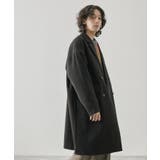 ブラック(01) | ダブルチェスターコート | JUNRED