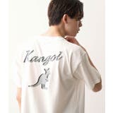 ホワイト(10) | KANGOL（カンゴール）オーバーラップ刺繍Ｔシャツ | JUNRed