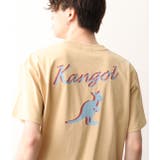 ベージュ(27) | KANGOL（カンゴール）オーバーラップ刺繍Ｔシャツ | JUNRed