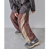 ダークブラウン(20) | セットアップ対応ナイロントラックパンツ | JUNRED