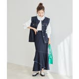 【WEB限定】ダメージ加工デニムアシンメトリーマーメイドスカート | VIS | 詳細画像8
