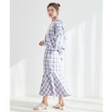 【一部店舗限定】チェック柄イレヘムマーメイドスカート【セットアップ対応】 | VIS | 詳細画像4