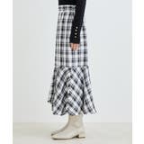 【一部店舗限定】チェック柄イレヘムマーメイドスカート【セットアップ対応】 | VIS | 詳細画像9