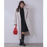 【WEB限定】クラシカル肩釦ニットミニ丈ワンピース | VIS  | 詳細画像15 