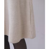 【WEB限定】クラシカル肩釦ニットミニ丈ワンピース | VIS  | 詳細画像23 