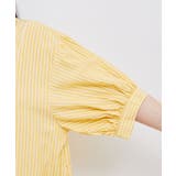 【WEB限定】スタンドフリルストライプ5分袖ブラウス | VIS  | 詳細画像19 