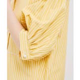 【WEB限定】スタンドフリルストライプ5分袖ブラウス | VIS  | 詳細画像20 