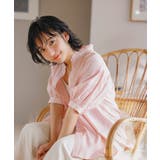 【WEB限定】スタンドフリルストライプ5分袖ブラウス | VIS  | 詳細画像34 