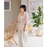 【WEB限定】スタンドフリルストライプ5分袖ブラウス | VIS  | 詳細画像35 