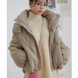 ベージュ系(28) | 【WEB限定】ファイバーダウンダイヤキルトショートブルゾン | VIS 