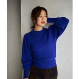 【WEB限定】ふんわりボリューム袖クルーネック畦編みニットプルオーバー | VIS | 詳細画像21