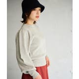 【WEB限定】ふんわりボリューム袖クルーネック畦編みニットプルオーバー | VIS | 詳細画像22