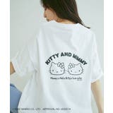ホワイト(10) | 【WEB限定】【ハローキティコラボ】ビックシルエットバックプリントTシャツ | VIS