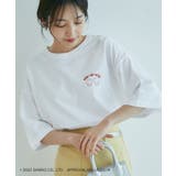ホワイト系(11) | 【WEB限定】【ハローキティコラボ】ビックシルエットバックプリントTシャツ | VIS