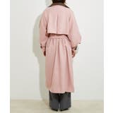 【WEB限定】配色カラーで魅せるスタンドカラーオーバーサイズトレンチコート | VIS | 詳細画像12