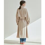 【WEB限定】配色カラーで魅せるスタンドカラーオーバーサイズトレンチコート | VIS | 詳細画像24