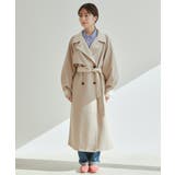 【WEB限定】配色カラーで魅せるスタンドカラーオーバーサイズトレンチコート | VIS | 詳細画像25