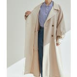 【WEB限定】配色カラーで魅せるスタンドカラーオーバーサイズトレンチコート | VIS | 詳細画像27